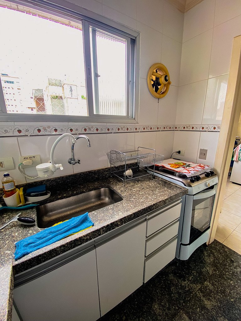 Duplex com piscina e churrasqueira 500m da praia