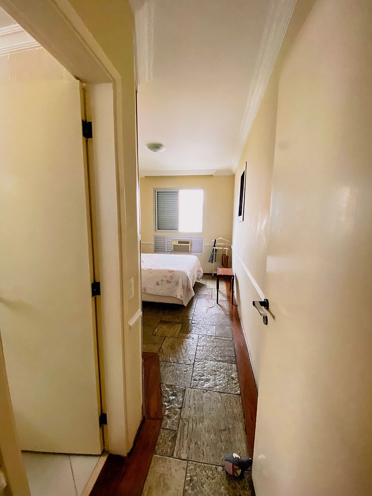 Duplex com piscina e churrasqueira 500m da praia
