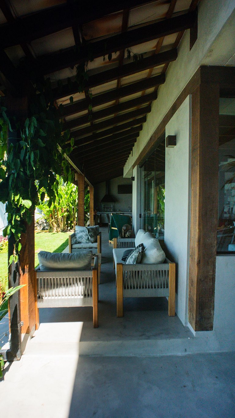 Casa pé na areia em São Sebastião com vista para Ilhabela, p