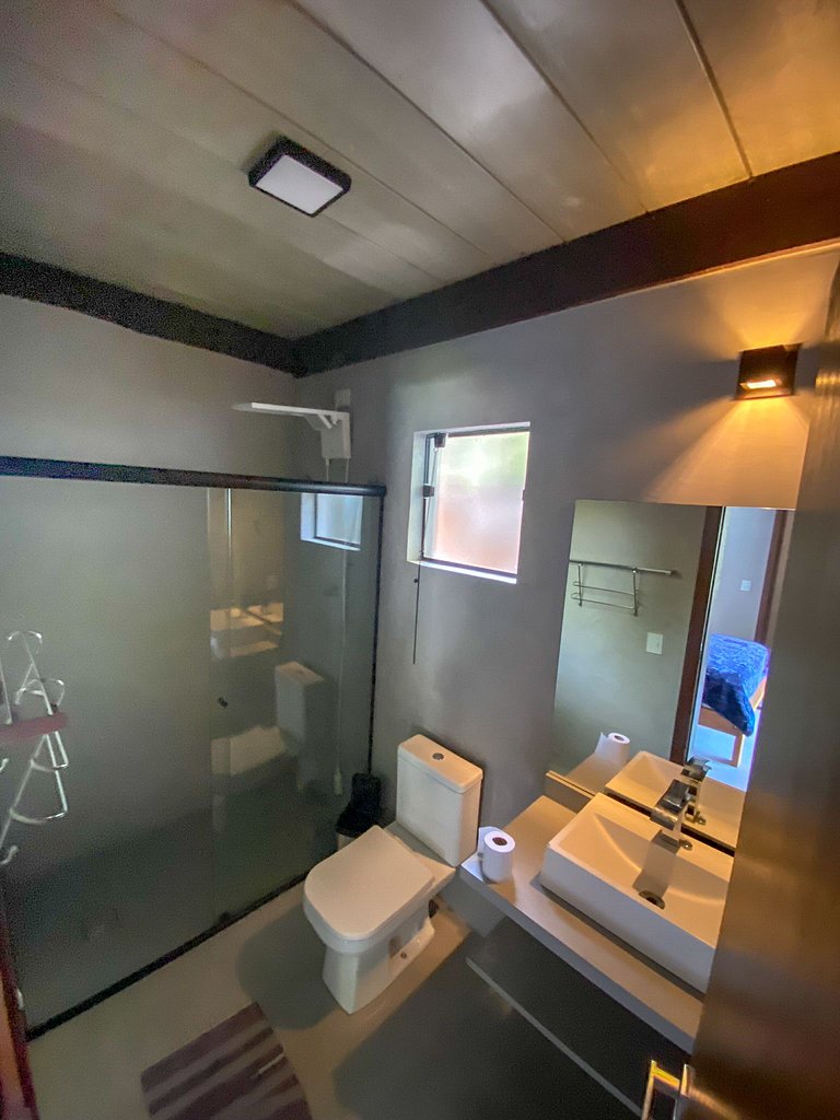 Casa pé na areia em São Sebastião com vista para Ilhabela, p