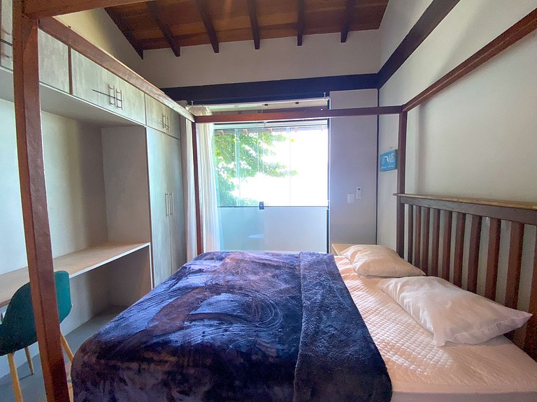 Casa pé na areia em São Sebastião com vista para Ilhabela, p