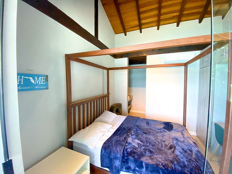 Casa pé na areia em São Sebastião com vista para Ilhabela, p