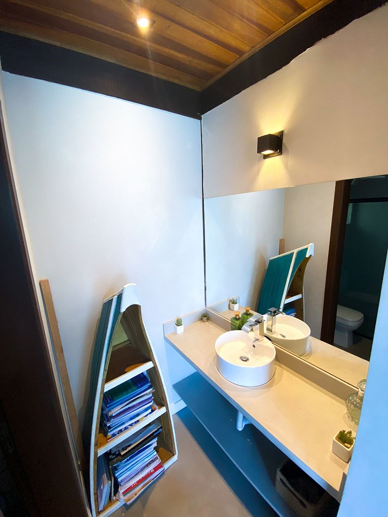 Casa pé na areia em São Sebastião com vista para Ilhabela, p