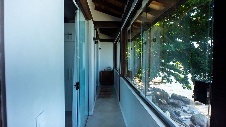 Casa pé na areia em São Sebastião com vista para Ilhabela, p