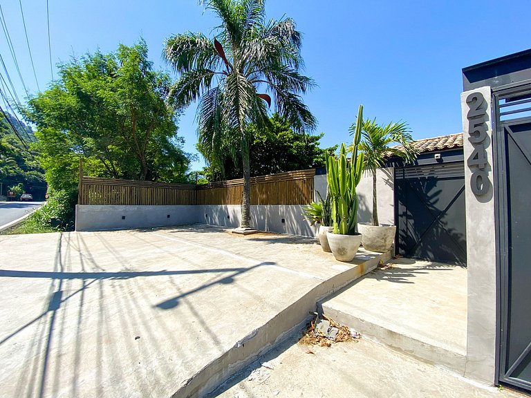 Casa pé na areia em São Sebastião com vista para Ilhabela, p