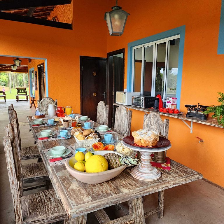 Rancho exclusivo em Jarinu com piscina e lazer completo