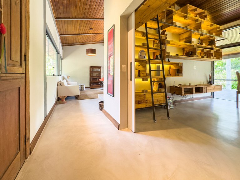 Casa térrea de alto padrão com piscina e cozinha de cinema n