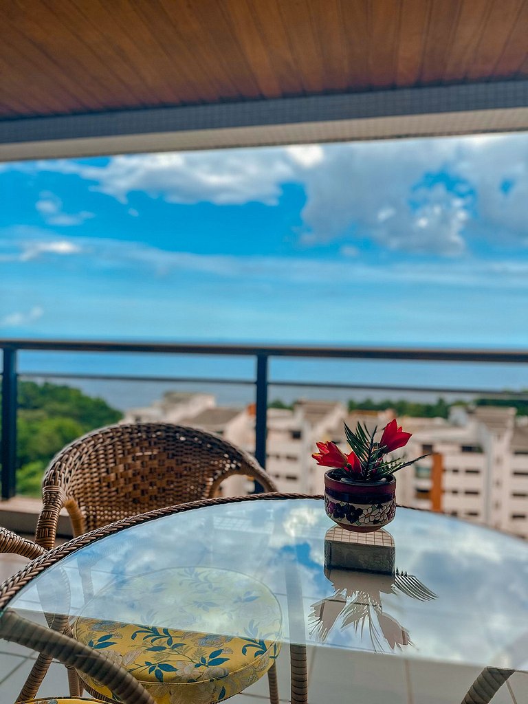 Apt. vista p/ mar e acesso à praia | Sorocotuba II