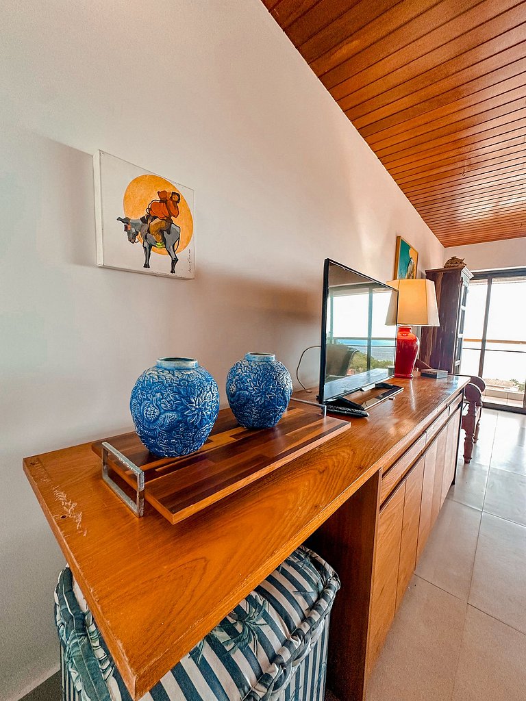 Apt. vista p/ mar e acesso à praia | Sorocotuba II