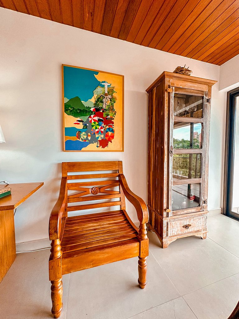 Apartamento no Sorocotuba II com vista para o mar e acesso e