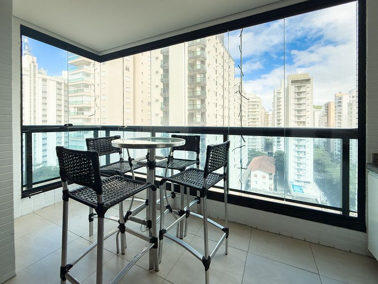 Apartamento no Capitania Varam a 180m da Praia com Churrasqu