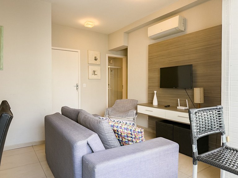 Apartamento no Capitania Varam a 180m da Praia com Churrasqu
