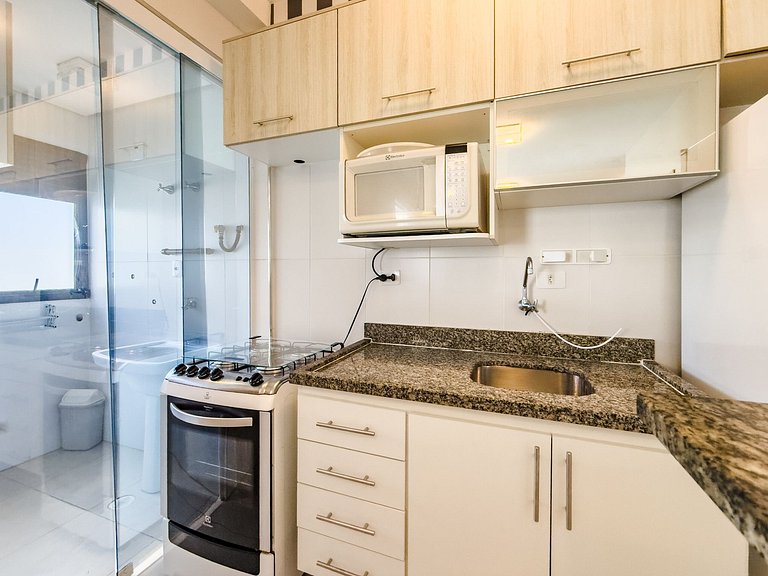 Apartamento no Capitania Varam a 180m da Praia com Churrasqu