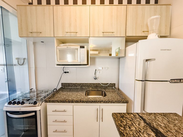 Apartamento no Capitania Varam a 180m da Praia com Churrasqu