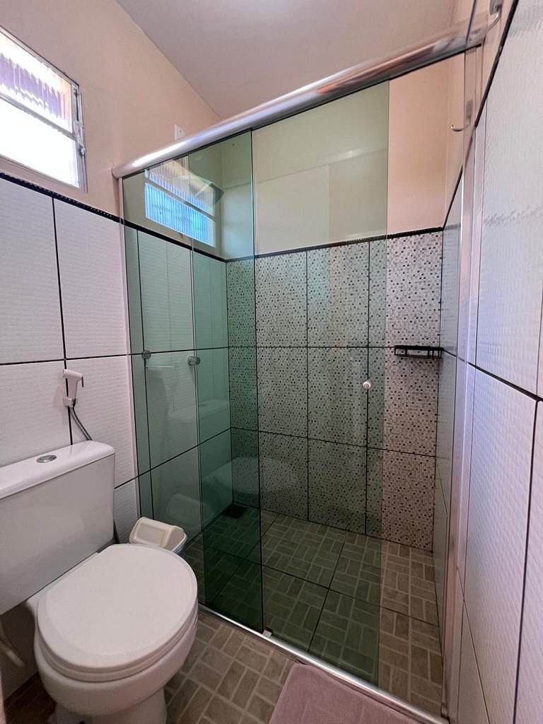 Chalé Arara em Novo Airão cozinha ar-condicionado