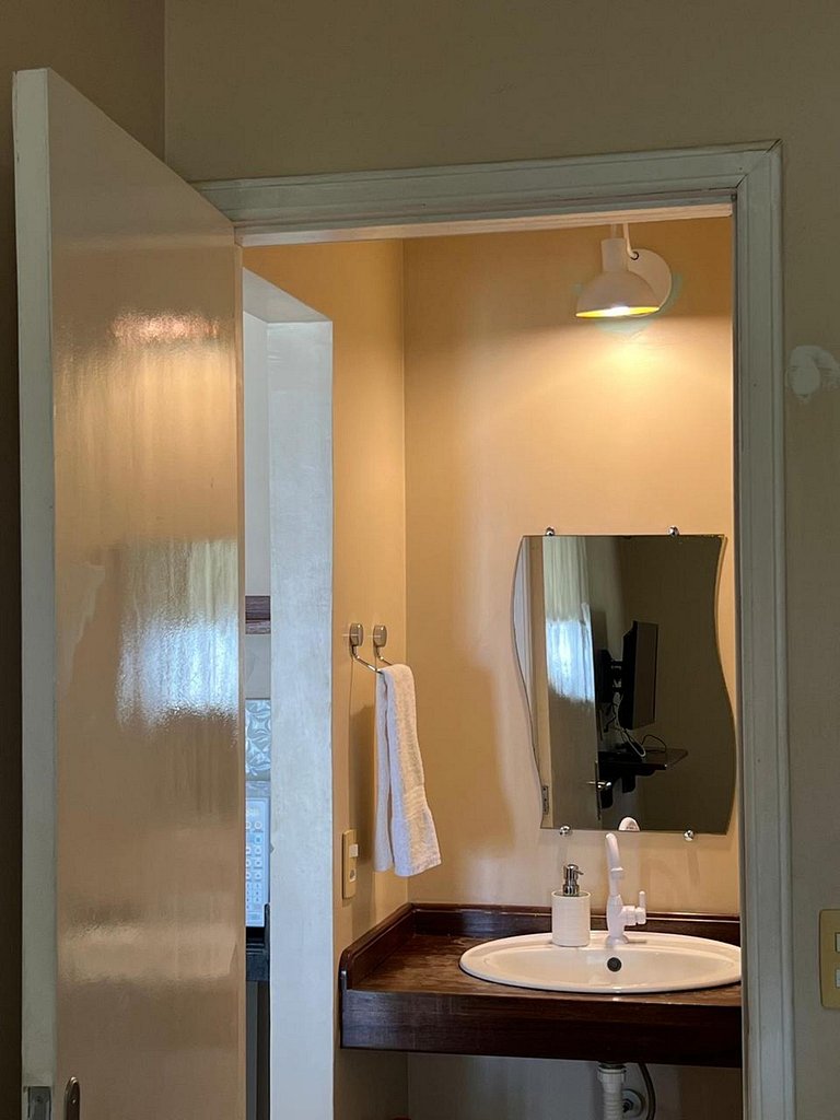 Chalé Arara em Novo Airão cozinha ar-condicionado