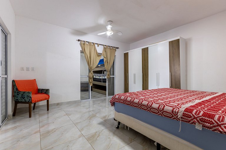 Casa a 180m da Praia de Boraceia | Piscina e Churrasqueira