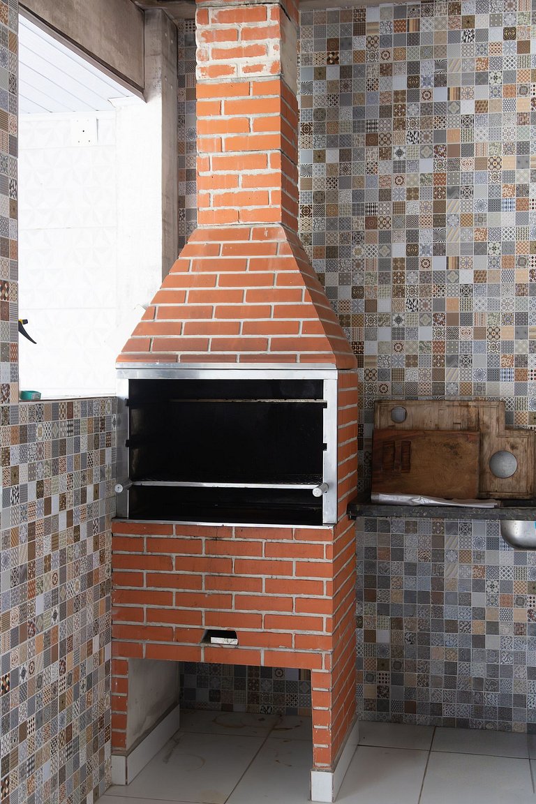 Casa a 180m da Praia de Boraceia | Piscina e Churrasqueira