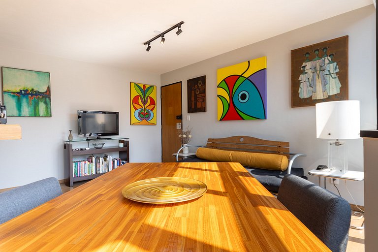 Apto no Campo Belo com A/C e vaga – 15min CGH