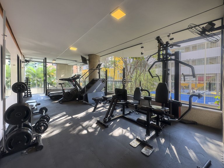 Apto no Campo Belo com A/C e vaga – 15min CGH